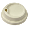 Tapa Blanca con Chupon Para Vaso de Papel, Bebidas CALIENTES 12 y 16 oz, Manga 50 pz