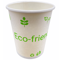Vaso de Papel Biodegradable Decorado 8oz, Manga 50pz