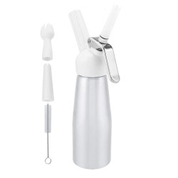 Dispensador de Crema Batida / Sifón Checo Color PLATA
