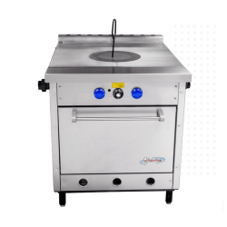 Estuca Comercial Extrapesada Con Plancha Tipo Francesa y Horno