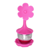 Infusor de Silicon y Acero Inoxidable Diseño Flor