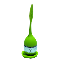 Infusor de Silicon y Acero Inoxidable Diseño Hoja