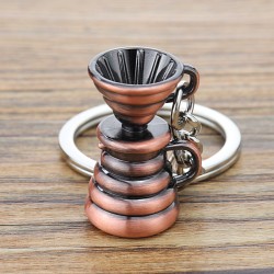 Llavero Miniatura de Gotero de Café para Baristas y Amantes del Café