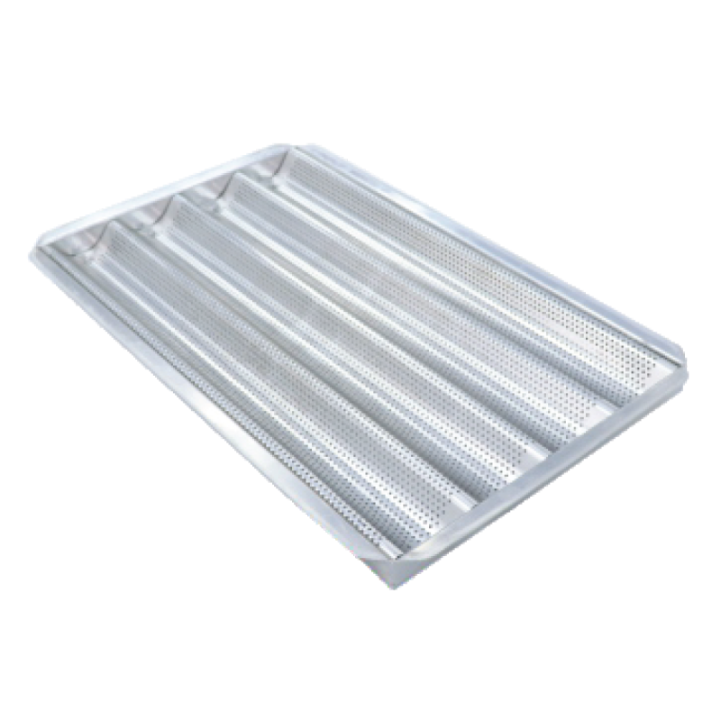 CHAROLA ONDULADA EN ALUMINIO  PARA PAN