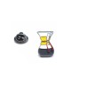 Pin en Forma de Chemex con Detalles Amarillos y Rojos - Accesorio para Amantes del Café