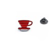 Pin en Forma de Gotero de Café V60 en Color Rojo - Accesorio para Amantes del Café