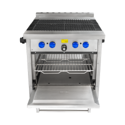 Estufa Comercial Extrapesada de 4 Quemadores y Horno