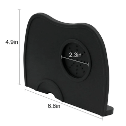Tapete para Coffee Tamper de Caucho Negro. Modelo GR-5302