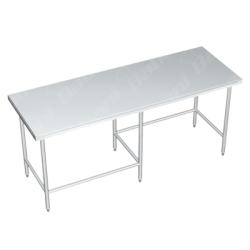 Mesa de Tajo en Isla SIN Entrepaño - 1.50 X 0.70 X 0.90    Acero Inoxidable Tipo 304