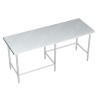 Mesa de Tajo en Isla SIN Entrepaño - 1.50 X 0.70 X 0.90    Acero Inoxidable Tipo 304