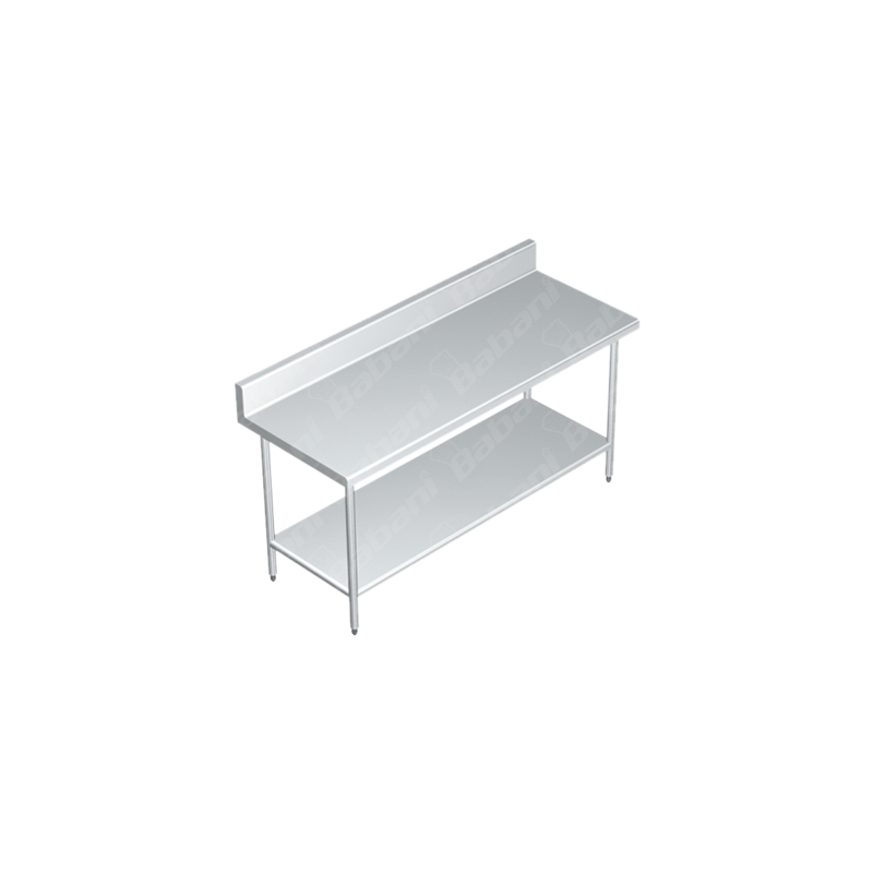 Mesa de Trabajo CON Entrepaño - 1.80 X 0.70 X 0.90   Acero Inoxidable Tipo 304