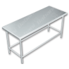 Mesa de Trabajo en Isla SIN Entrepaño - 1.00 X 0.70 X 0.90   Acero Inoxidable Tipo 304