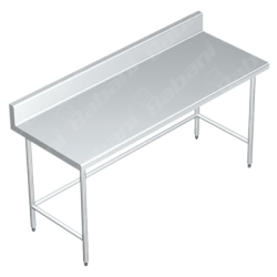 Mesa de Trabajo SIN Entrepaño - 1.80 X 0.70 X 0.90   Acero Inoxidable Tipo 441