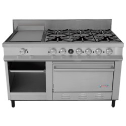 Estufa San-Son 6 Quemadores y Grill