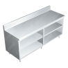 Gabinete Abierto a Muro - 1.50 X 0.70 X 0.90   Acero Inoxidable Tipo 304