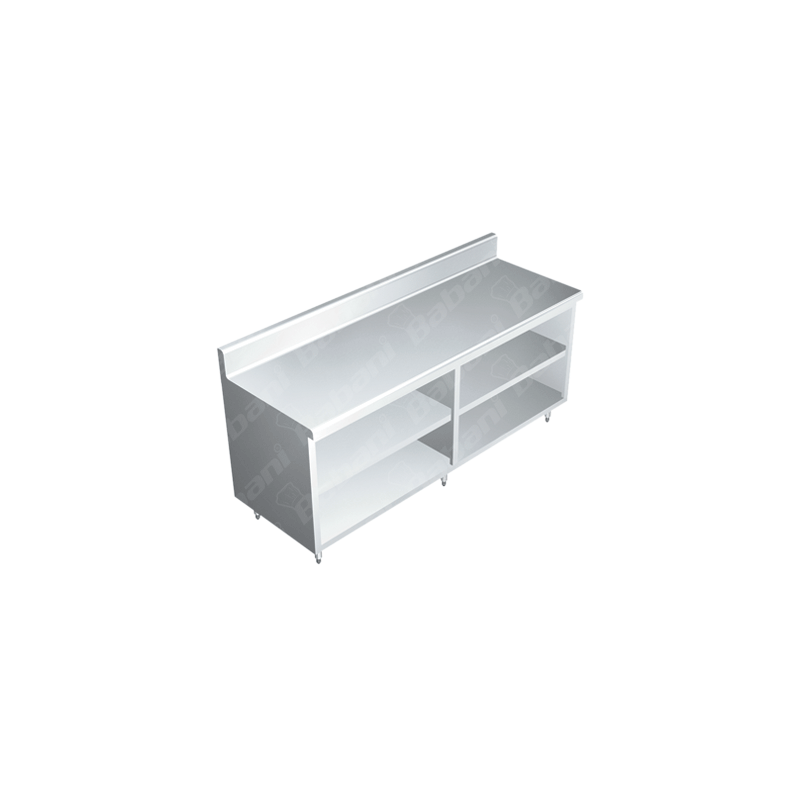 Gabinete Abierto a Muro - 1.50 X 0.70 X 0.90   Acero Inoxidable Tipo 441