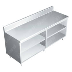 Gabinete Abierto a Muro - 2.00 X 0.70 X 0.90   Acero Inoxidable Tipo 441