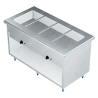 Gabinete en Isla con Baño María Eléctrico - 1.50 X 0.70 X 0.90   Acero Inoxidable Tipo 304