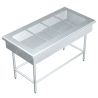 Mesa con Tina Fría a Hielo - 0.90 X 0.70 X 0.90   Acero Inoxidable Tipo 441