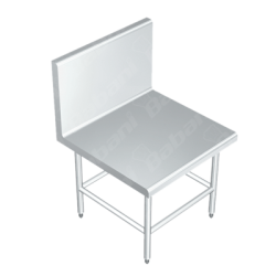 Mesa Baja a Muro para Licuadora - 0.70 X 0.70 X 0.60 Acero Inoxidable Tipo 441