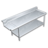 Mesa para Recibo de Loza Limpia - 1.20 X 0.76 X 0.90   Acero Inoxidable Tipo 304