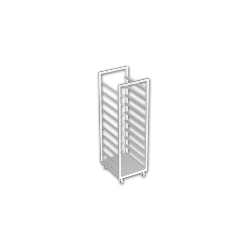 Rack Sencillo para 12 Charolas - 0.55 X 0.70 X 1.80   Acero Inoxidable Tipo 441