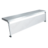 Repisa Protectora contra Estornudos - 1.00 x 0.30 x 0.40   Acero Inoxidable Tipo 304