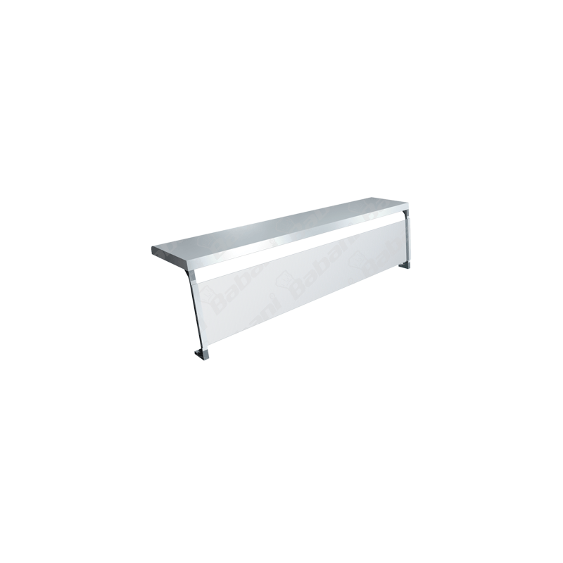 Repisa Protectora contra Estornudos - 1.50 x 0.30 x 0.40    Acero Inoxidable Tipo 304