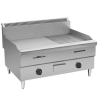 Plancha lisa y rayada a Gas