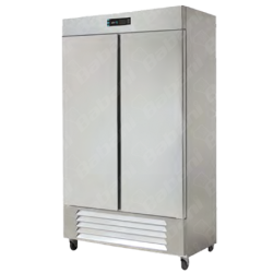 Refrigerador Vertical En Acero Inoxidable 2 Puertas Solidas De 37”. Modelo ARR-37-PE