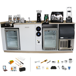 Mini Coffee Shop Ruby 1 Grupo, Vitrina RTW-100L.