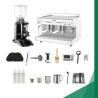 Paquete Básico Cafetería (Cafetera Vetro Blanca + Molino CT2)