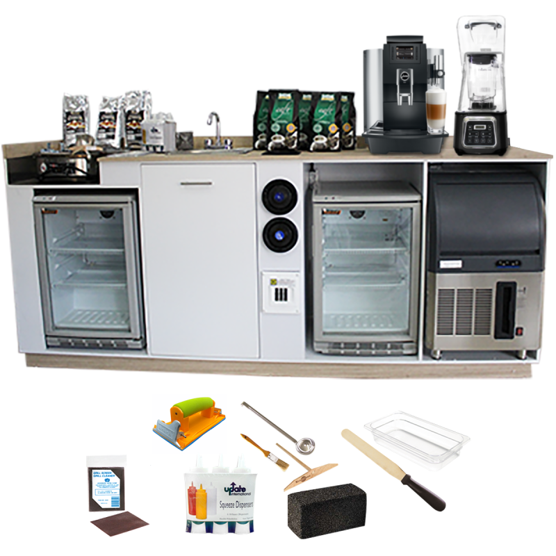 Paquete Mini Coffee Shop WE8 + Vitrina Rtw-160L