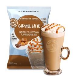 Polvo Big Train Caramel Latte – Bolsa de 1.59 kg (3.5 LBS)